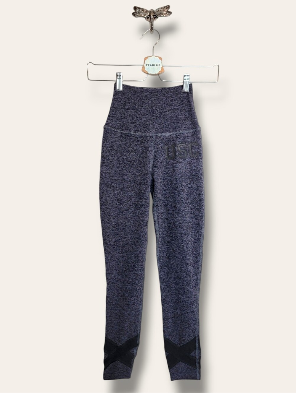 Beyond Yoga Spacedye Heather High Rise Legging College University USC